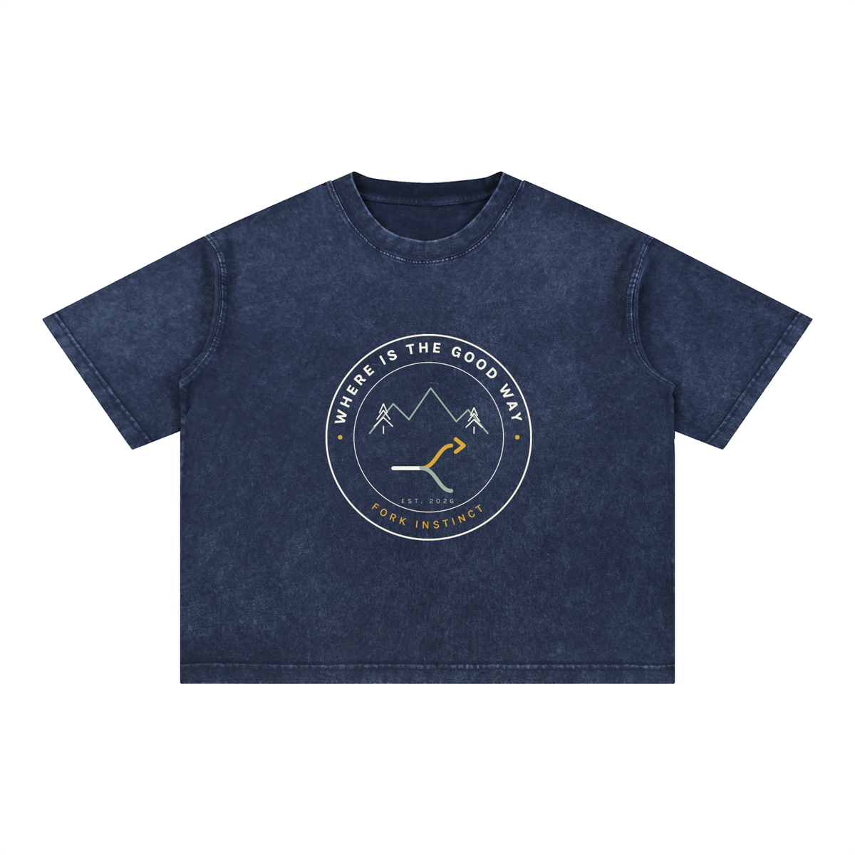 ForkInstinct,SoftFork,Badge,Tee,Unisex,Outdoors