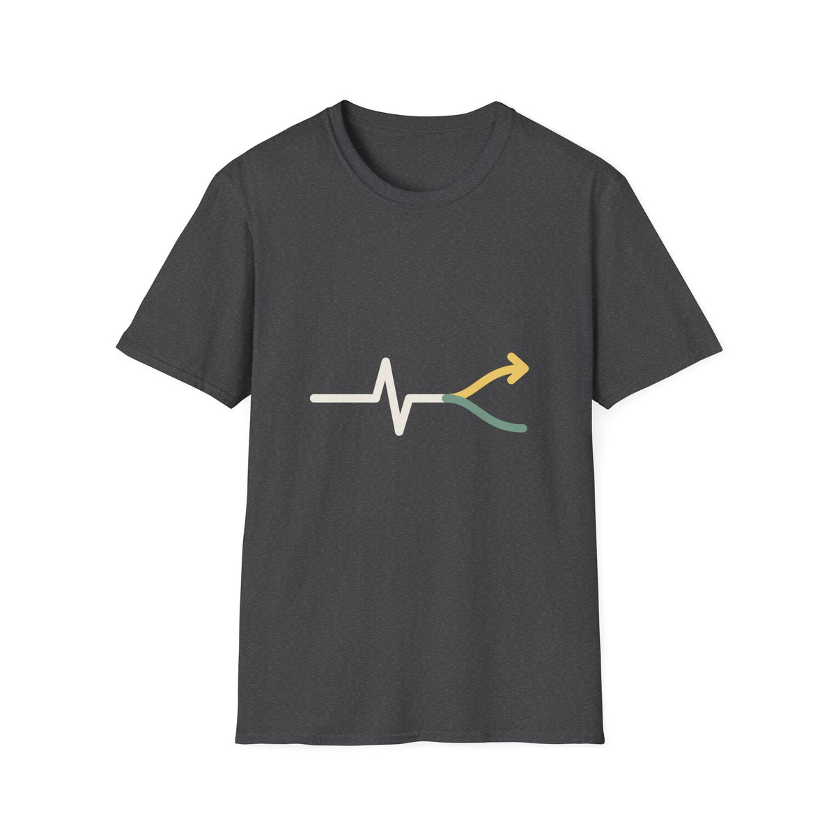 Fork Instinct Mark Tee — Minimalist Gut Instinct Graphic T-Shirt, Soft Unisex Cotton