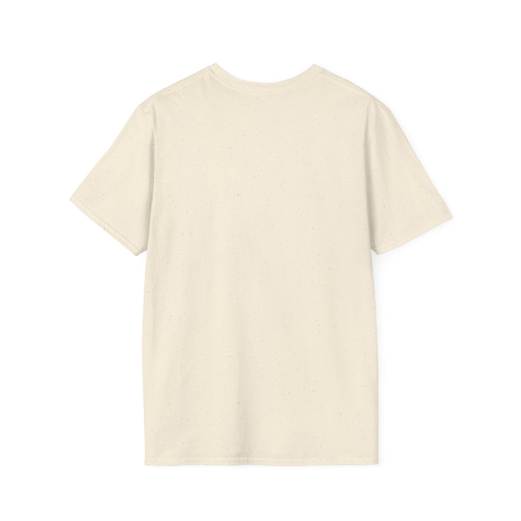 Fork Instinct Mark Tee in Natural and Sand — Minimalist Gut Instinct Graphic Tee, Earth Tone Unisex Shirt
