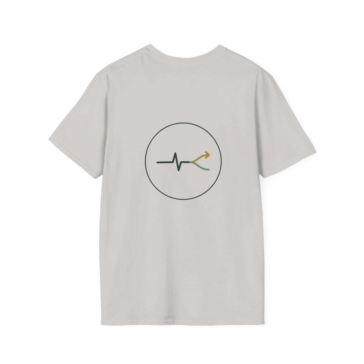 Two Roads One Gut Tee — Front and Back Print, Bold Typography Shirt, Unisex Cotton
