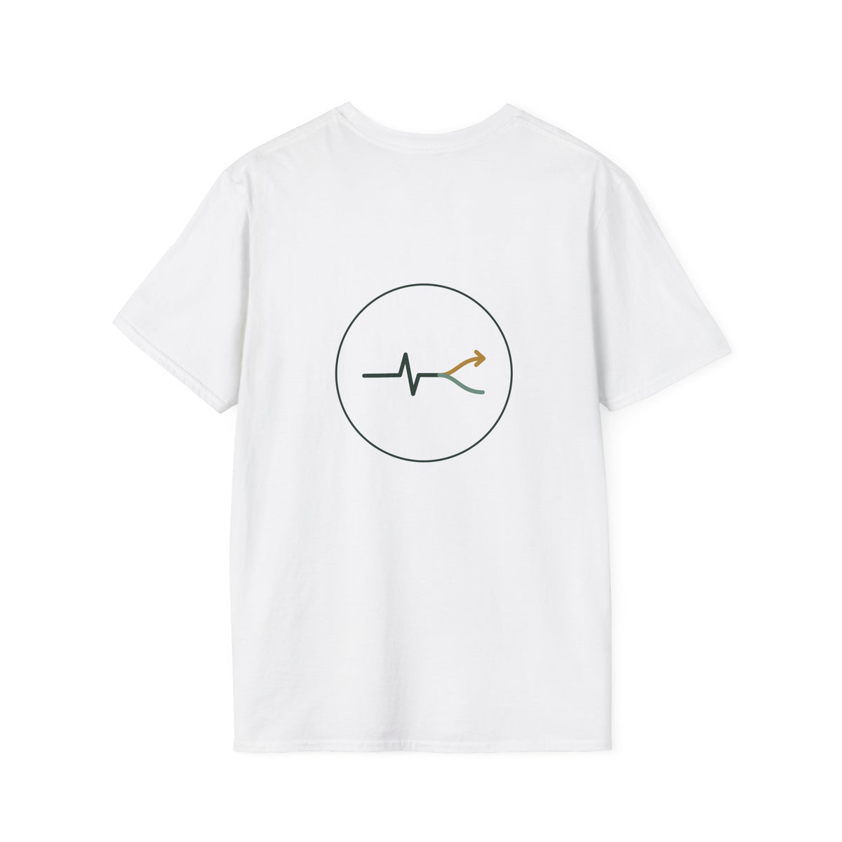 Two Roads One Gut Tee — Front and Back Print, Bold Typography Shirt, Unisex Cotton