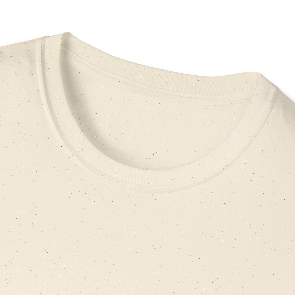 Fork Instinct Mark Tee in Natural and Sand — Minimalist Gut Instinct Graphic Tee, Earth Tone Unisex Shirt