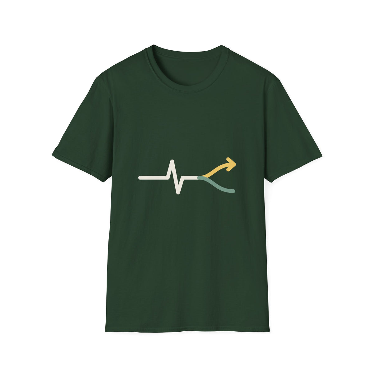 Fork Instinct Mark Tee — Minimalist Gut Instinct Graphic T-Shirt, Soft Unisex Cotton
