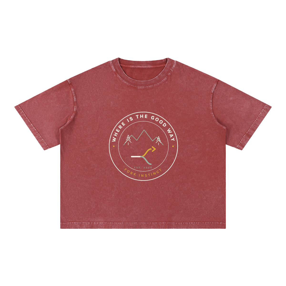 ForkInstinct,SoftFork,Badge,Tee,Unisex,Outdoors