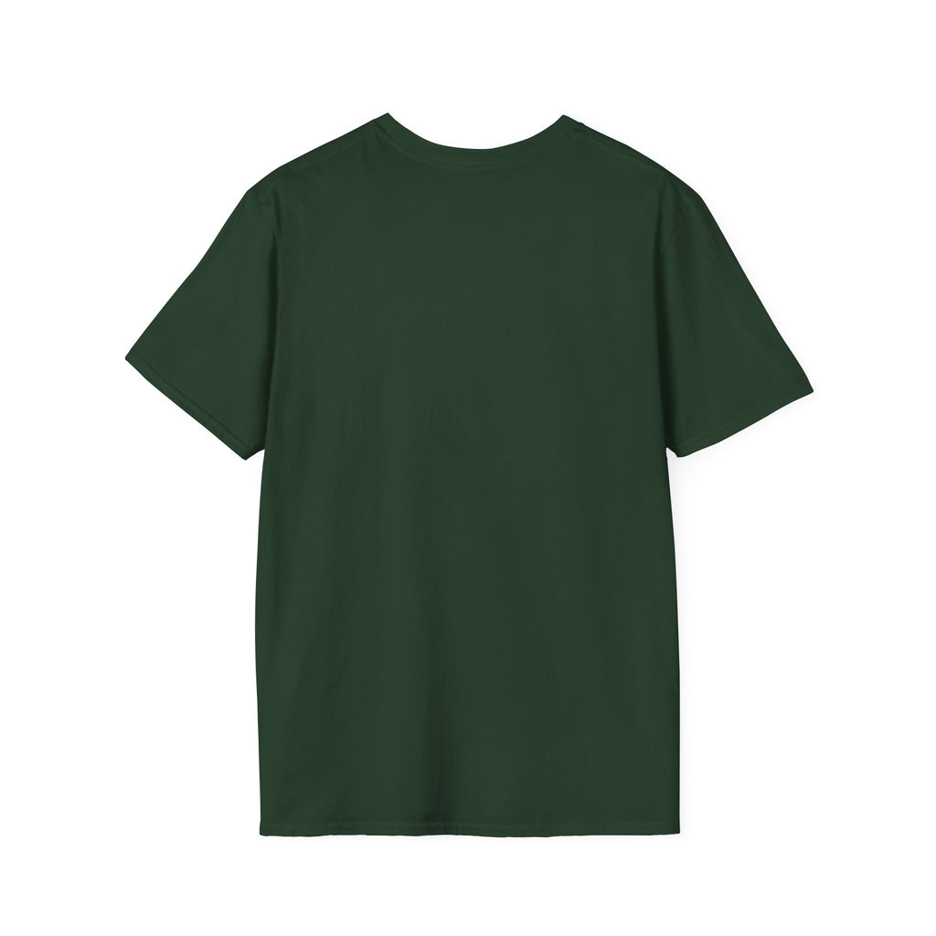The Seal Tee in Forest Green and Black — Fork Instinct Ring Logo, Minimalist Circle Graphic Tee