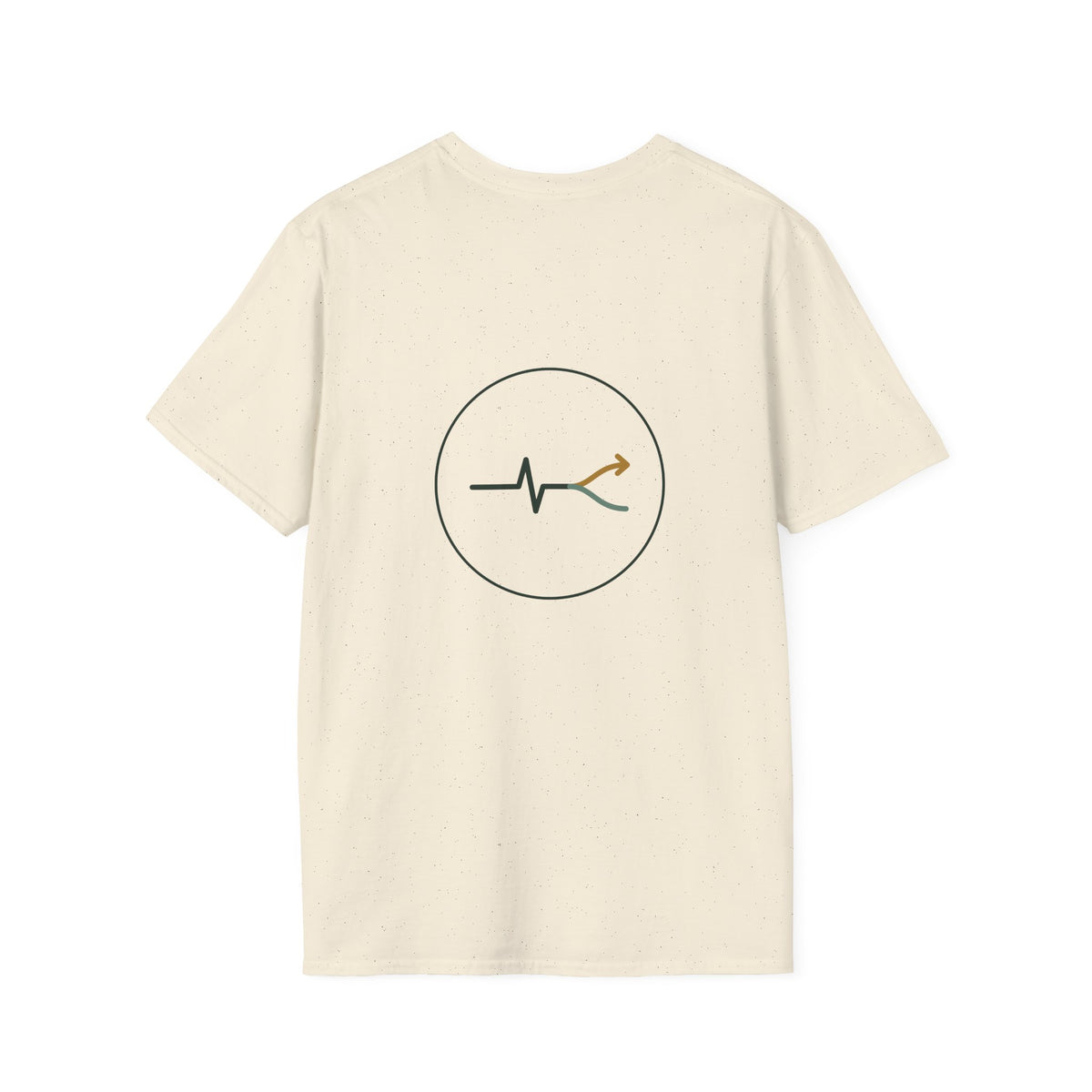 Two Roads One Gut Tee — Front and Back Print, Bold Typography Shirt, Unisex Cotton