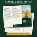 Claude: A Quick Review (digital guide, PDF)